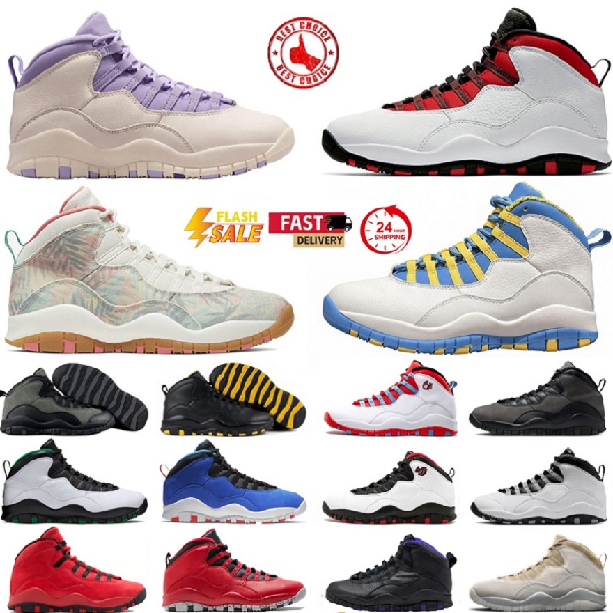 2026 with box 10 10s mens basketball shoes Sacramento Hydrangeas Shadow Steel Dark Mocha Seattle Chocolate men trainer sports sneakers sneaker