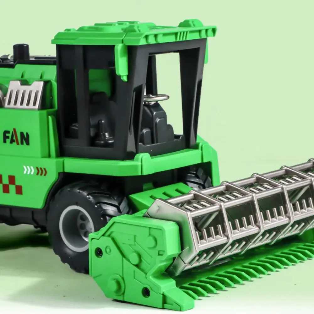 High Simulation Farm Tractor Toy Inertial Driving Movable Joint Harvester Truck Model Vehicle Toy Educational Farm Truck Toy Y260316