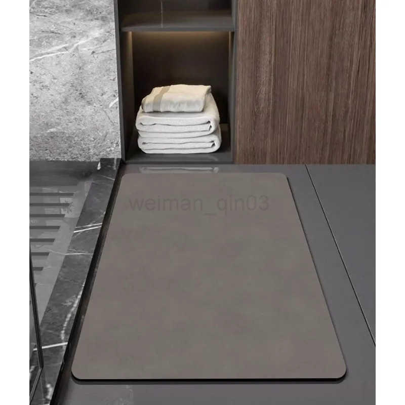 Soft diatomaceous earth bathroom high-tech water-absorbing mat simple home quick-dry foot mat H260316