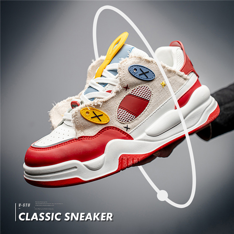 Hot new free shipping designer shoes for mens casual shoes red black Fashionable and versatile outdoor sneakers sport shoes