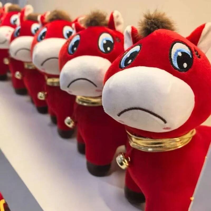 2026 Popular Pony Sad Plush Exclusive Resonance For Working People Horse Doll Stuffed Toy New Year Gift