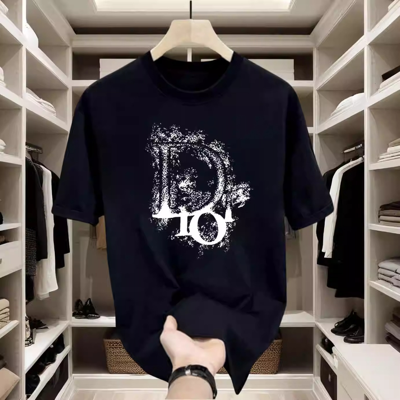 2026 Donkey House Casual Fashion Loose Men's Short Sleeve T-Shirt New Printed Clothing Slim Fit Crew Neck Half Sleeve Unisex