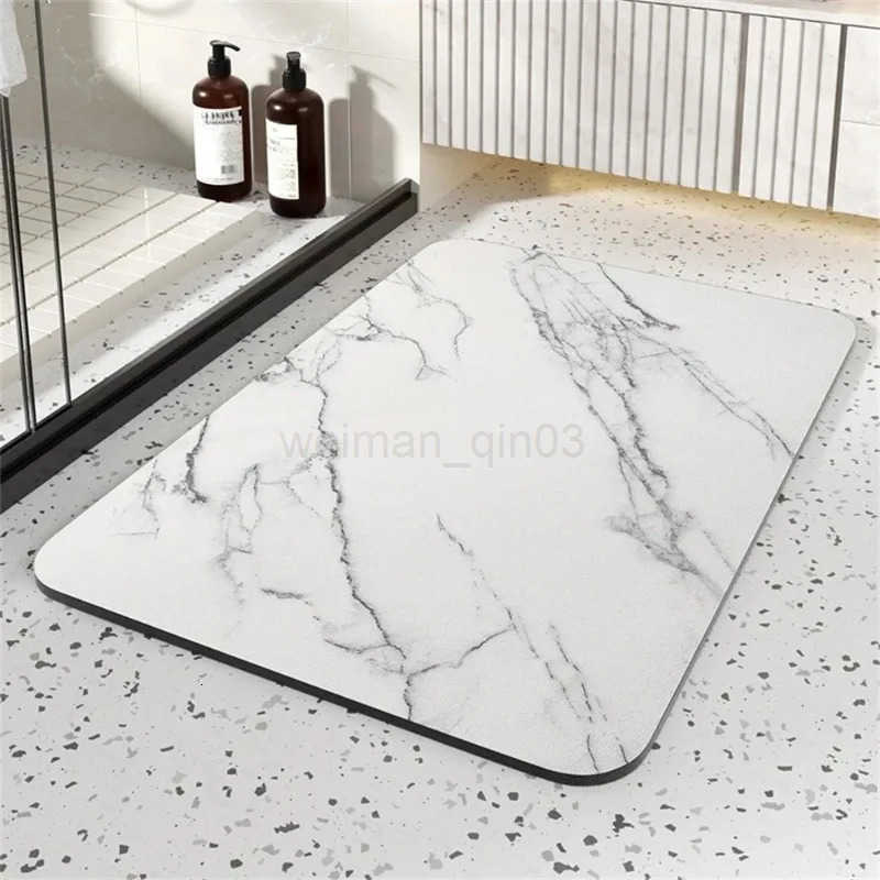 1pc Bathroom Rugs Washable Bath Mat Diatomite Stone PU Floor Mat Non Slip Quick Dry Pad Multi-Purpose Doormat Household Supplies H260316