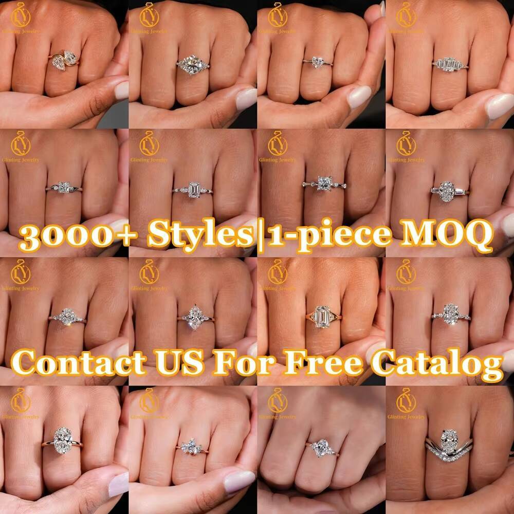 High Quality IGI Certified Lab Grown Diamond Unisex Custom Oval CVD Vvs Solitaire Engagement Ring Luxury Rhodium Plated 18K Gold