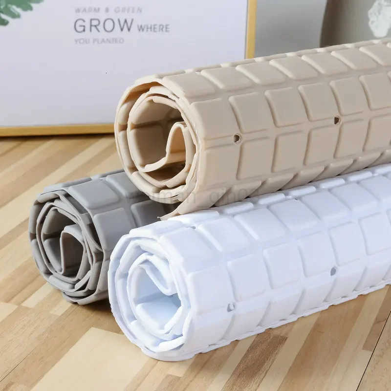 Premium PVC Bath Mat 1pc Non-Slip with Suction Cups And Drain Holes 279x157inch/71x40cm Safe Shower Bathroom Mat Easy to Use H260316