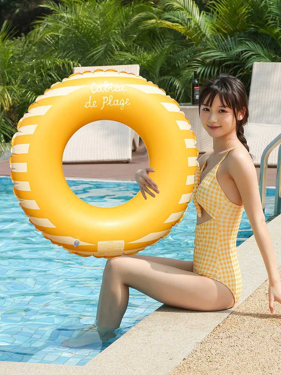 Adult swimming rings in macaron color series life jackets float rings underarm rings M260316
