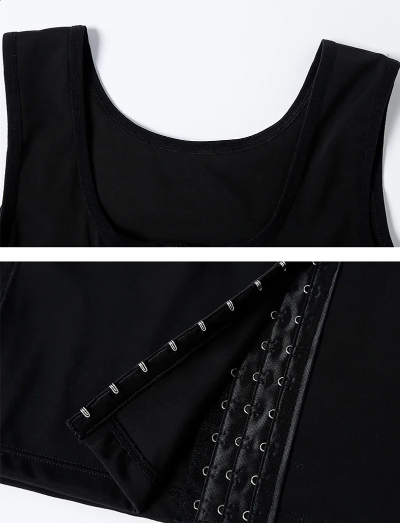 Mens Faja Compression Corset Vest Slimming Undershirt Male Corset Tank Tops Hide Gynecomastia Chest Binder Tank Top 260310