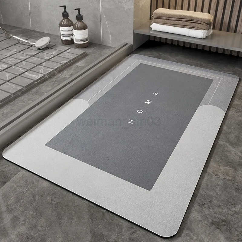 Diatom mud absorbent mat floor mat bathroom toilet kitchen door thickened non-slip quick-drying foot mat door mat H260316