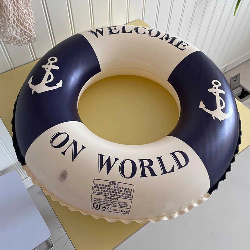 Creative Anchor Swimming Ring Swim Ring Swim Tubes Rings Beach Swimming Party for Kids Youth Adults M260316