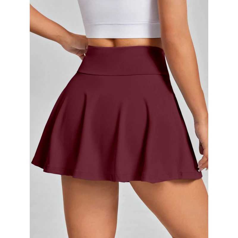 Womens Half-Body Skirt Summer Holiday Style Solid Colour Pleated Skirt High Waist Knitted Milk Silk Fabric Half Body Skirt M260316