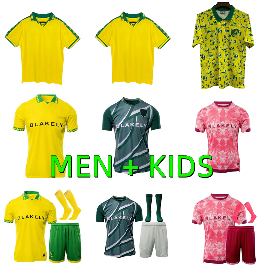 XXXL 4XL 2025 2026 NorwichS soccer jerseys Citys 1992 1994 Retro CASSERES DALLINGA CISSOKO 25 26 Home Away third maillot de foot SARGENT football shirt Men kids kits