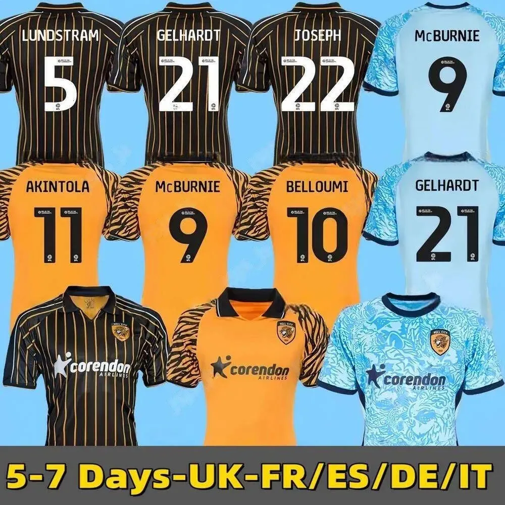 25 26 jerseys Hulls city Kit Hulls Jersey City AFC football Shirts The Tigers soccer shirt HullCitys Kits KAMARA BELLOUMI ALZATE MILLAR kids