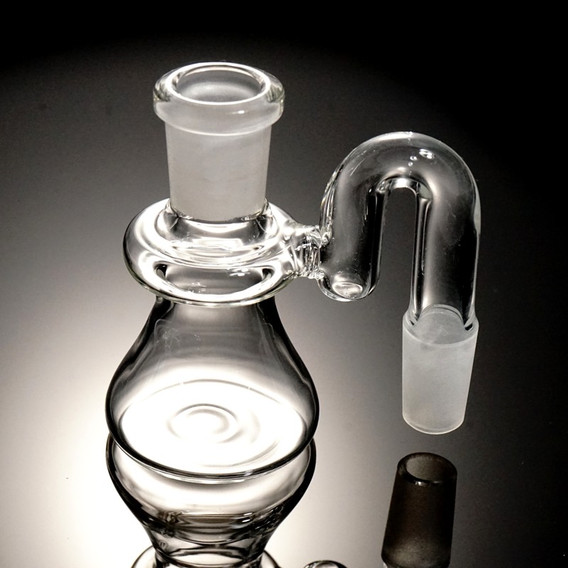Premium Mini Dry Ash Catcher 14mm 18mm Male 90° Reclaim Collector for Glass Water Pipe Bong Bubblers