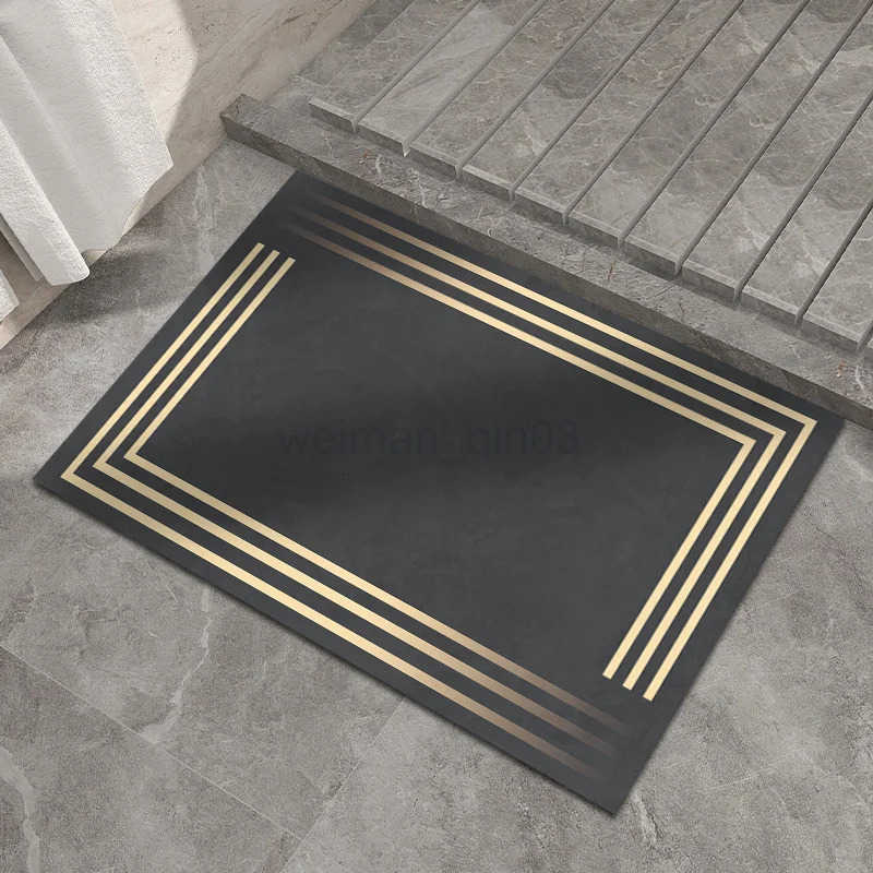 Diatom Mud Bath Blanket Absorbent Bath Mat Anti Slip Diatom Bathroom Floor Mat Easy To Clean Entrance Mat H260316