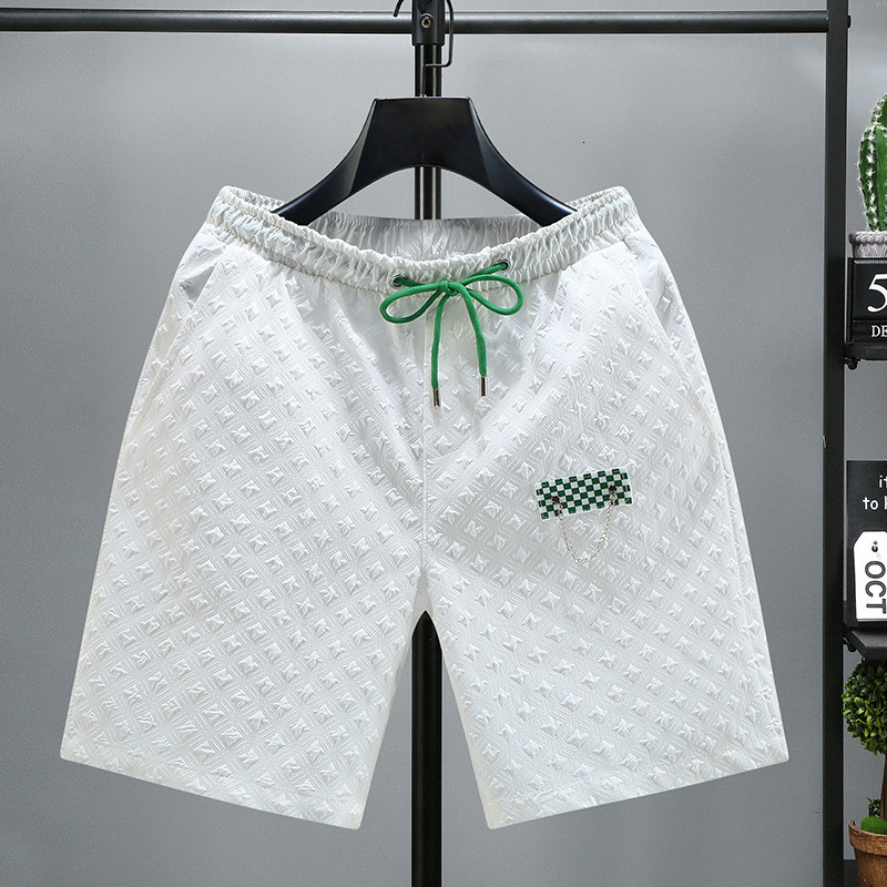 2026 New Designer Luxury Brand Plus Size Men's Casual Shorts Summer Thin Fashionable Loose Knit Checkered Shorts Suitable For Outdoor Wear Men 