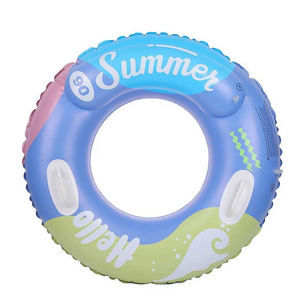 INS Adult Oversized Swimming Ring Thickened Double Airbag With Handle Inflatable Double Layer Armpit Float For Pool Water Play S23 M260316