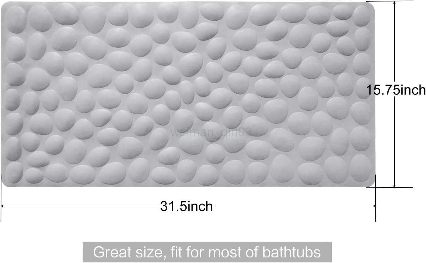Long bathroom with suction cup non-slip mat toilet plastic floor mat shower room waterproof dirt-resistant massage mat H260316