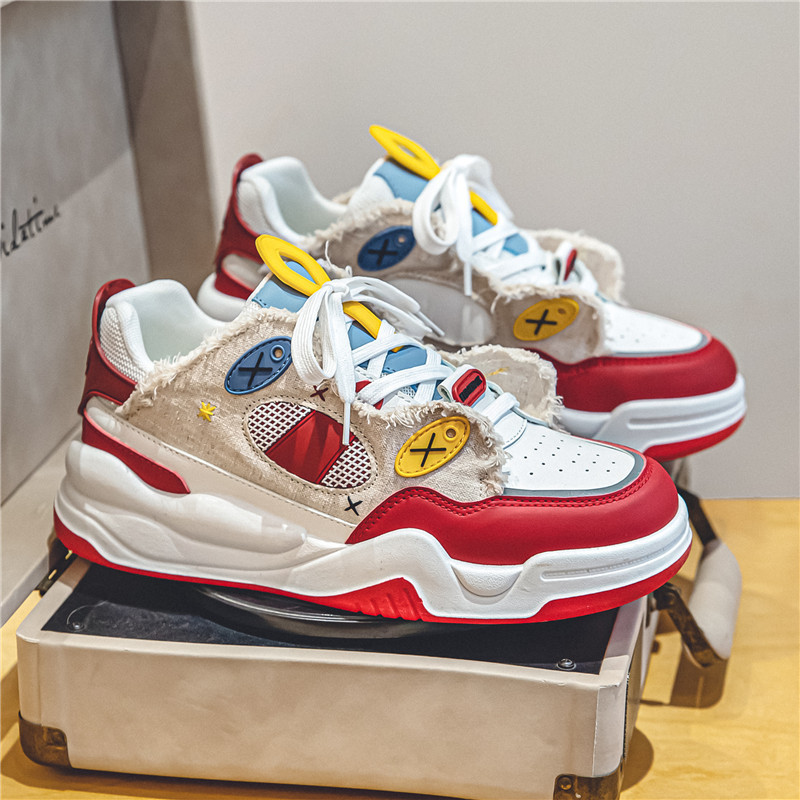 Hot new free shipping designer shoes for mens casual shoes red black Fashionable and versatile outdoor sneakers sport shoes