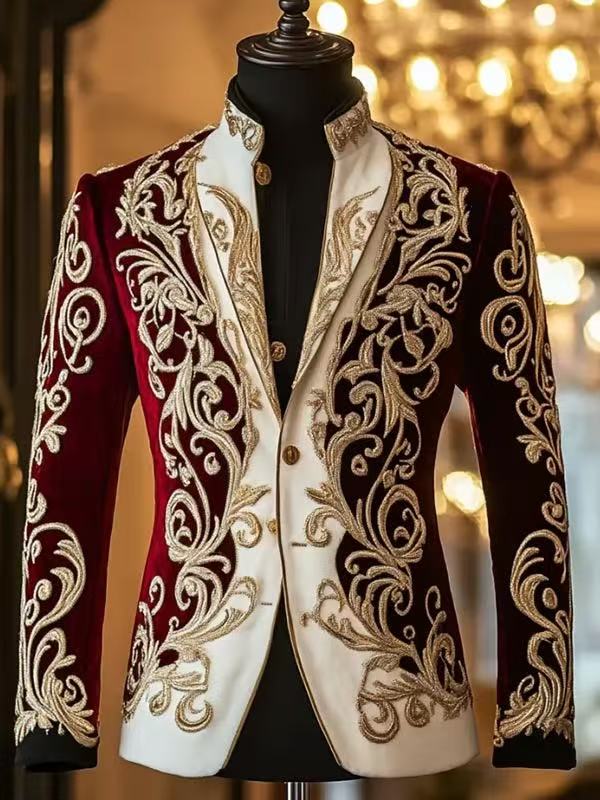 Mens Suits Designer Style Sparkling Diamond Men For Wedding Prom Blazers Outfits Sets Groom Tuxedos Slim Trajes Para Hombre size s-3xl