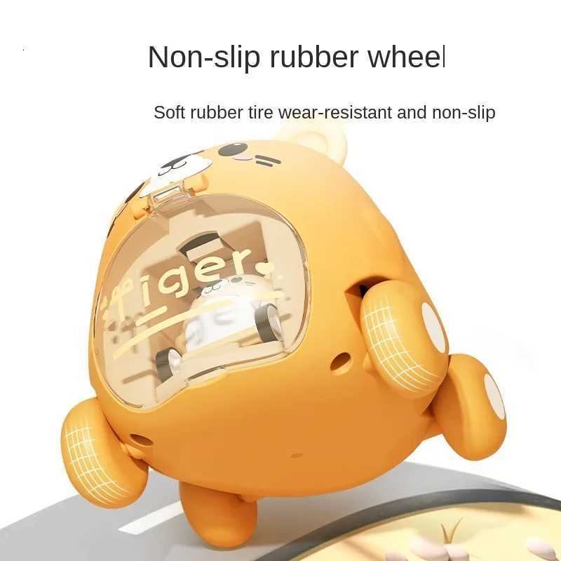 Montessori Childrens Toy Car Press and Slide Toy Car Interactive Educational Toys 1 Year Old Boy Girl Birthday Gift Y260316