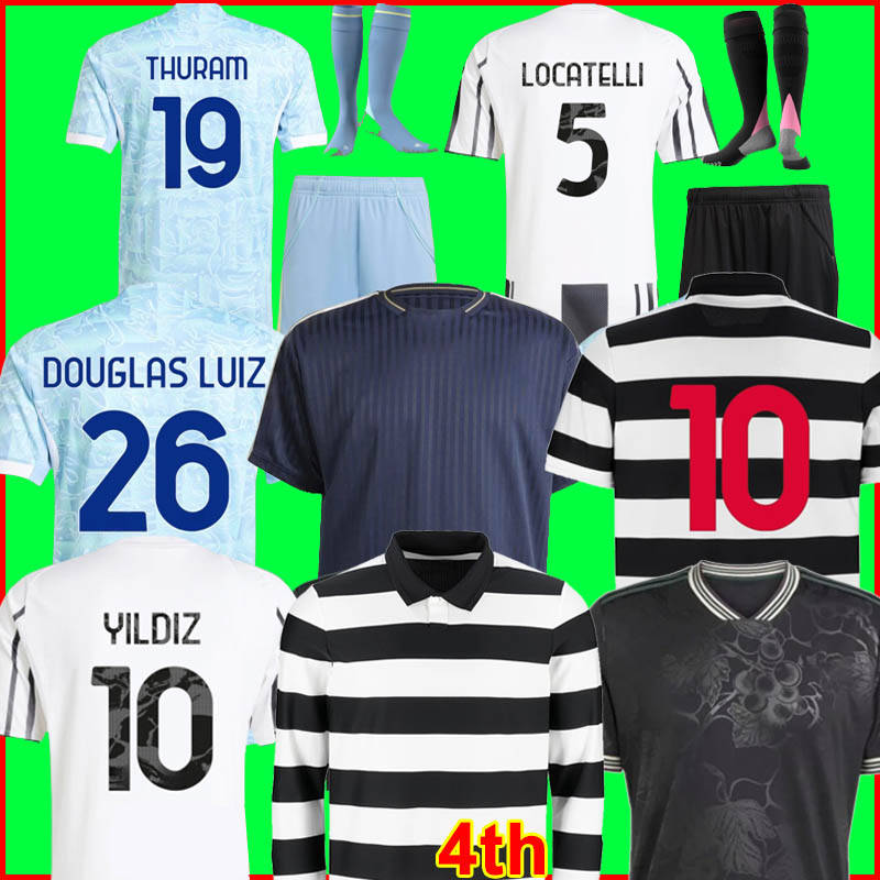 Juventues soccer jersey 25 26 football shirt Kit JUVE top men kids Player fourth 4th YILDIZ OPENDA BREMER 2025 2026 J.DAVID THURAM CAMBIASO VLAHOVIC F.CONCEICAO Sgura