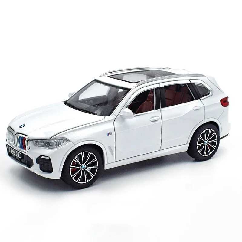 124 BMW X5 SUV Alloy Car Diecasts Toy Vehicles Car Model Sound and light Pull back Car Toys For Kids Gifts Y260316