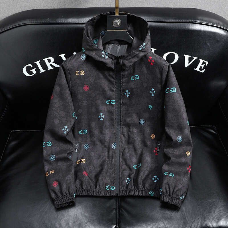 European Station Light Luxury Clothing Plus Size Spring Jacket Men's Casual Hooded Loose Oversized Coat Trendy Luanyun