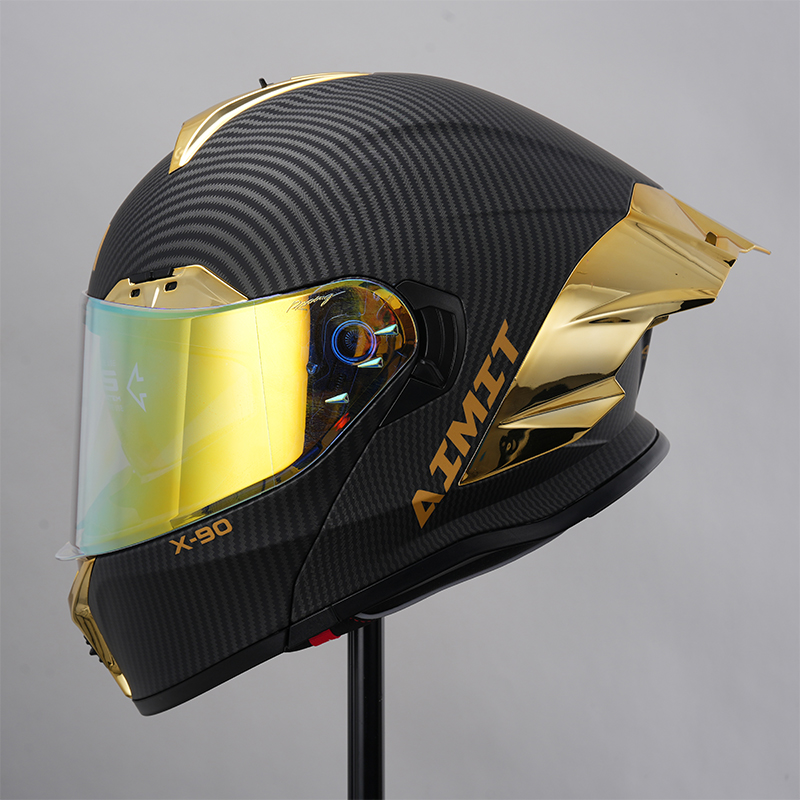 Motorcycle face mask with DOT certification. Double lens design. Motorcycle helmet for both men and women. Breathable and comfortable. Suitable for al