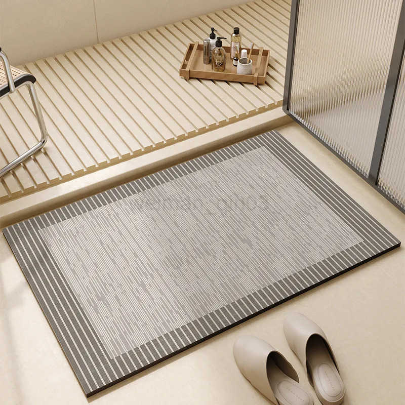 VIKAMA Bathroom mat absorbent diatom mud mat wabi-Sabi dirt resistant wear resistant foot mat quick dry non-slip mat H260316