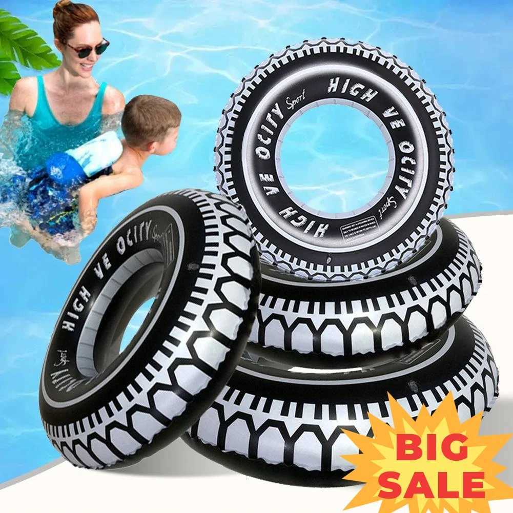 Inflatable Tire Tubes Swimming Pool Floats Adults Kids River Raft Floating Rings Car Themed Birthday Party Decoration Beach M260316