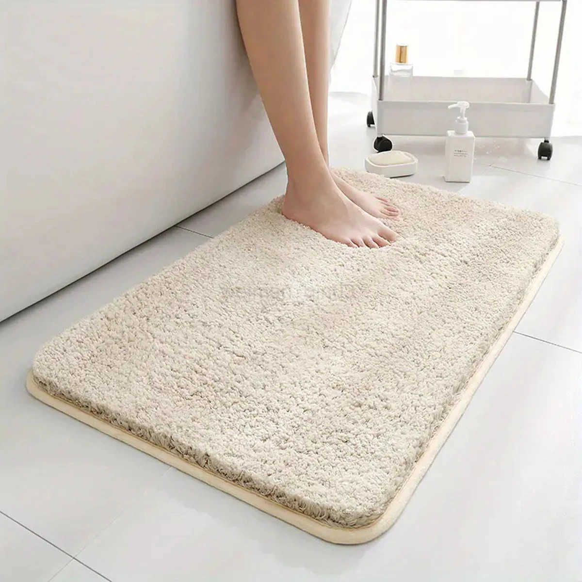 Water absorbtion anti slip bathroom mat thickened bathroom carpet long hair carpet machine washable durable toilet mat H260316