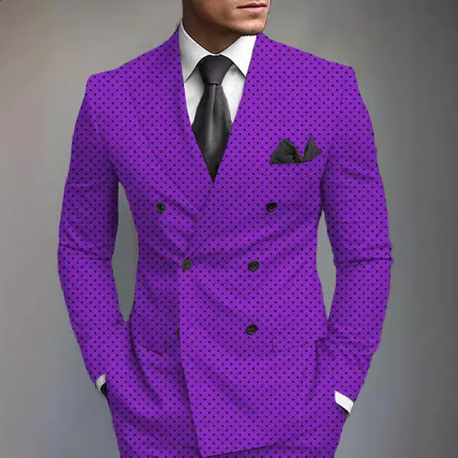 Men's Jackets Streetwear Casual Blazer Hombre Double Breasted Embroidery Pattern Jacket Stage Male Terno Masculino Prom For Men 230925