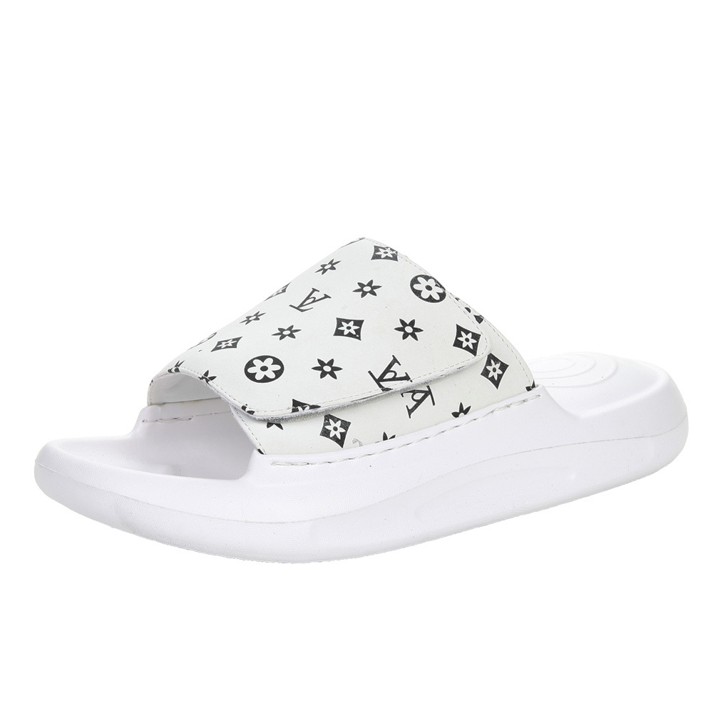 2026 Men's Genuine Leather Slides, Summer Fashion Casual Slippers, European Style Trendy Outdoor Shoes Size 38-45