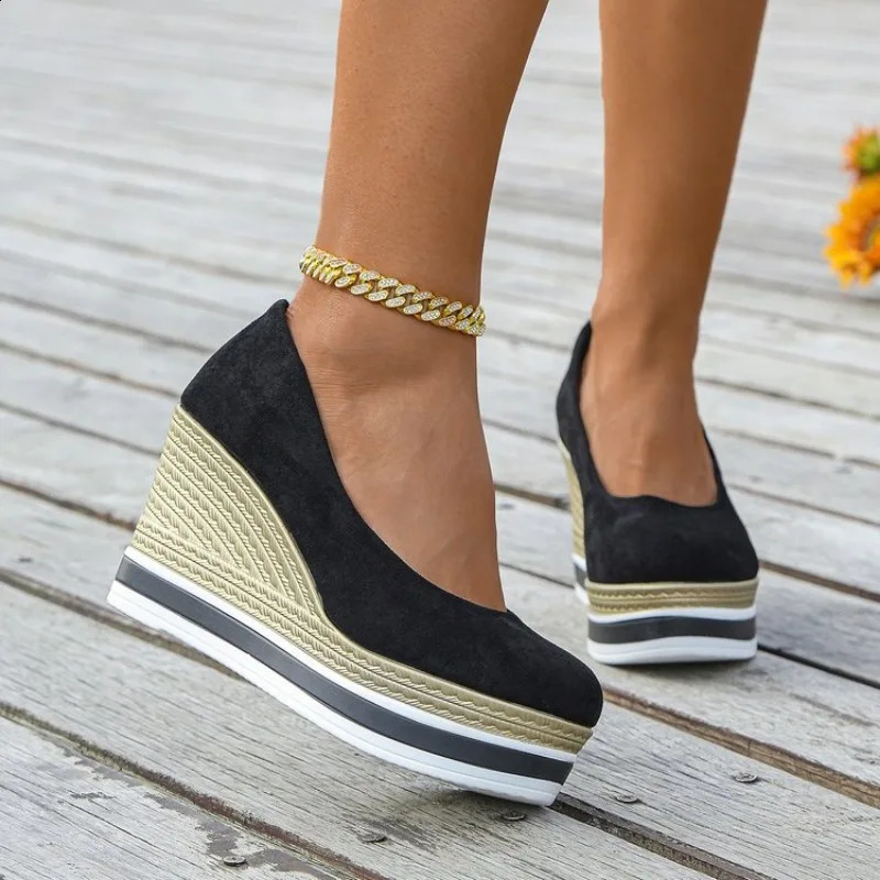 Women Shoes Loafers Wedges Platform High Heels Sandals Summer Trend Casual Shoes Dress Pumps Sandalias Mujer 260625 - view 6