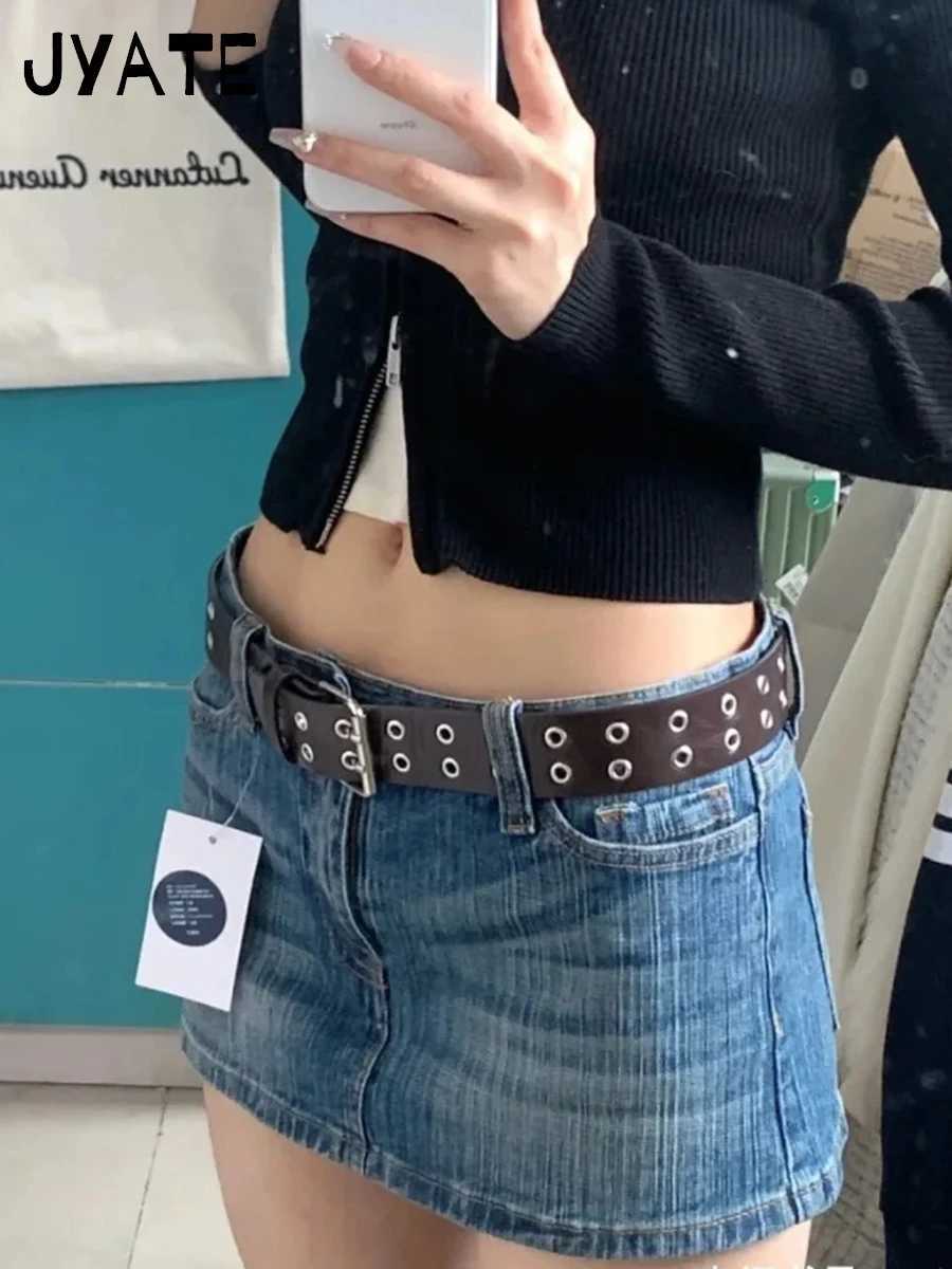 Vintage Denim Mini Cargo Skirts Women Summer New Streetwear Casual Cotton Slim Sexy Low Rise Skirt Harajuku Sweet Y2K Falda 2024 M260316