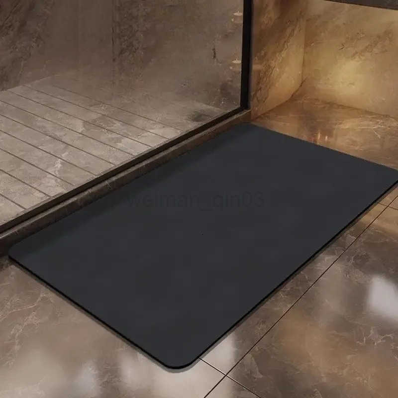 Soft diatomaceous earth bathroom high-tech water-absorbing mat simple home quick-dry foot mat H260316