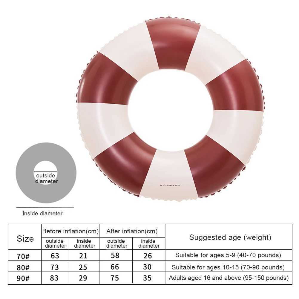Inflatable Swim Ring Pool Floating Rings Leakproof Swimming Rings Floaties Water Play Equipment Swim Float Tube for Pool Beach M260316