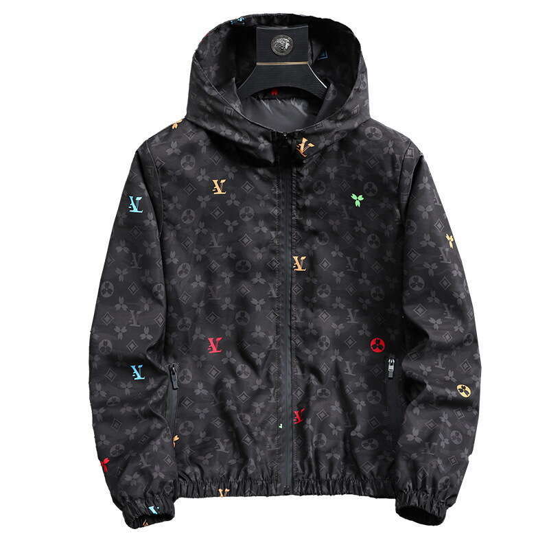 European Station Light Luxury Clothing Plus Size Spring Jacket Men's Casual Hooded Loose Oversized Coat Trendy Luanyun