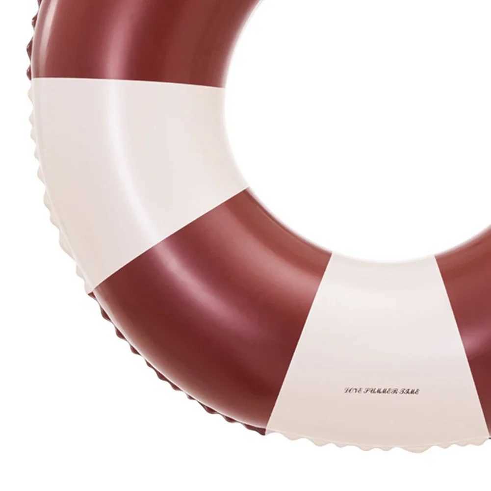 Classic Striped Swimming Ring Swimming Circle Pool Floaties Beach Swimming Party for Kids Youth Adults M260316