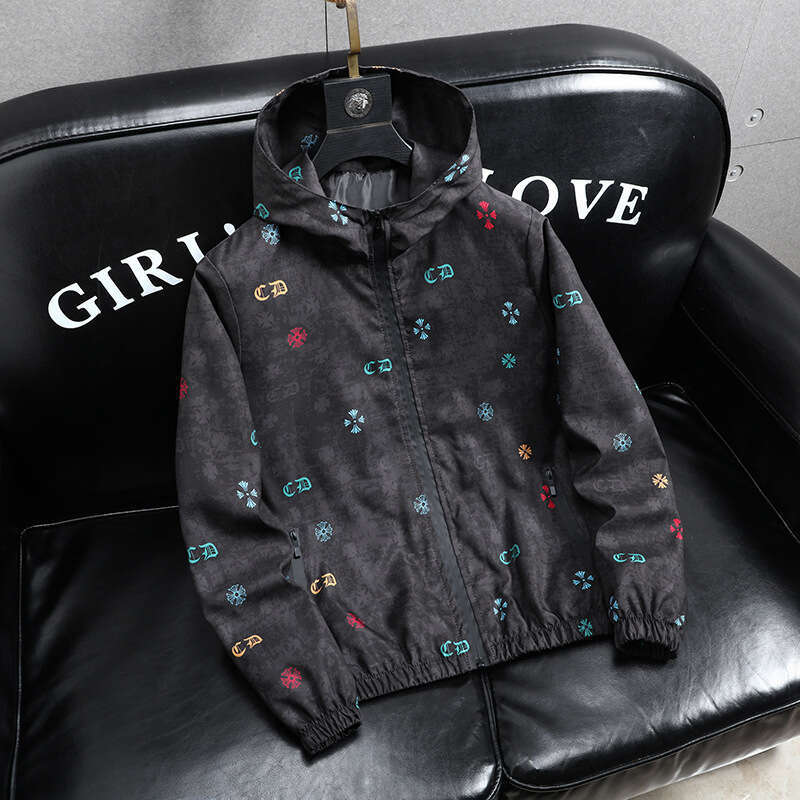 European Station Light Luxury Clothing Plus Size Spring Jacket Men's Casual Hooded Loose Oversized Coat Trendy Luanyun