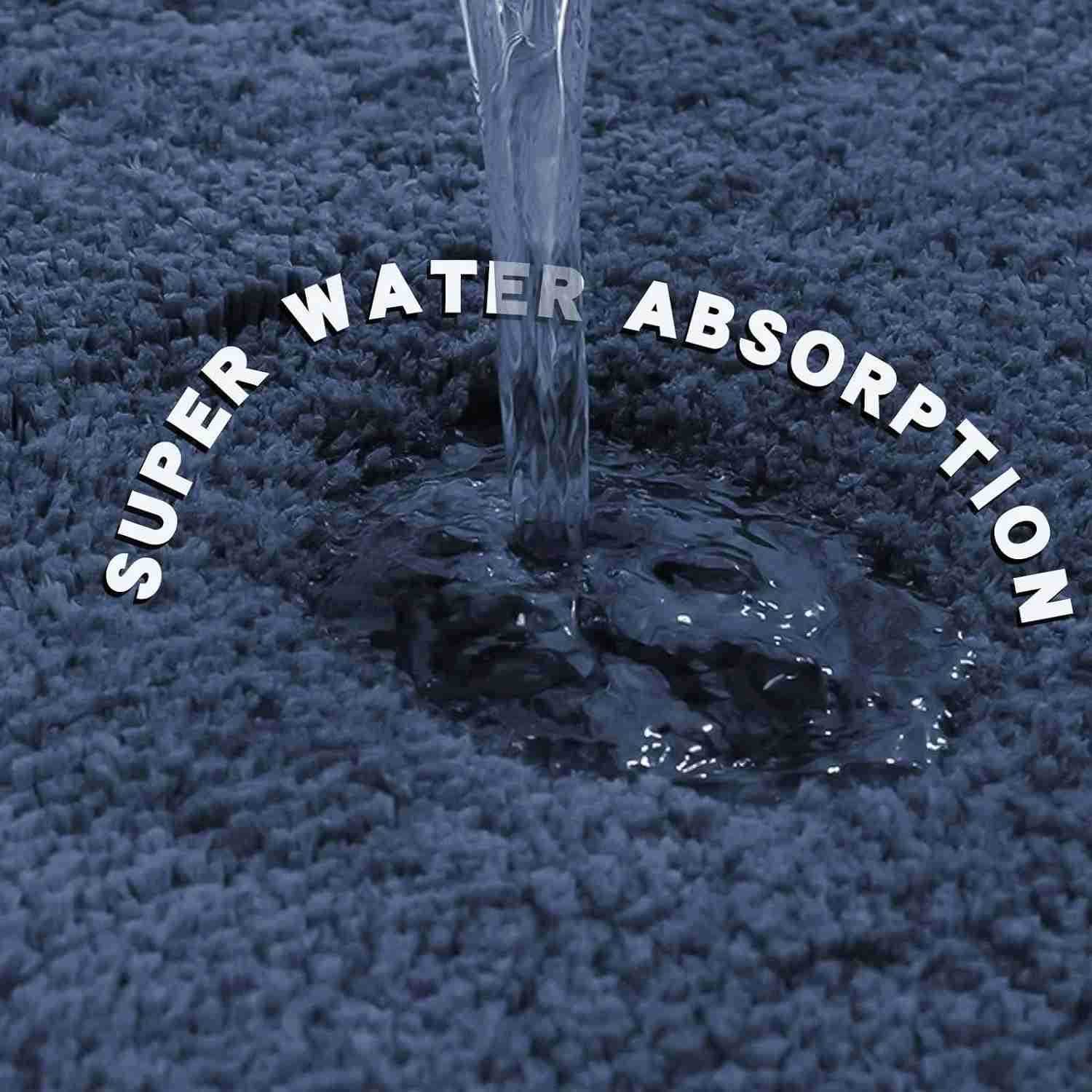 Water absorbtion anti slip bathroom mat thickened bathroom carpet long hair carpet machine washable durable toilet mat H260316