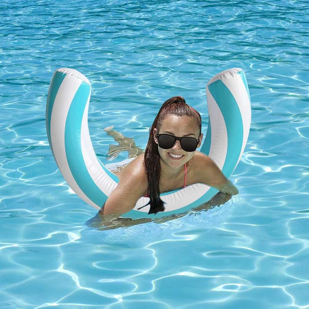 Inflatable Buoyancy Stick Versatile Inflatable Pool Foldable Water Hammock Lounger for Adults Ideal for Swimming Pool Beach M260316