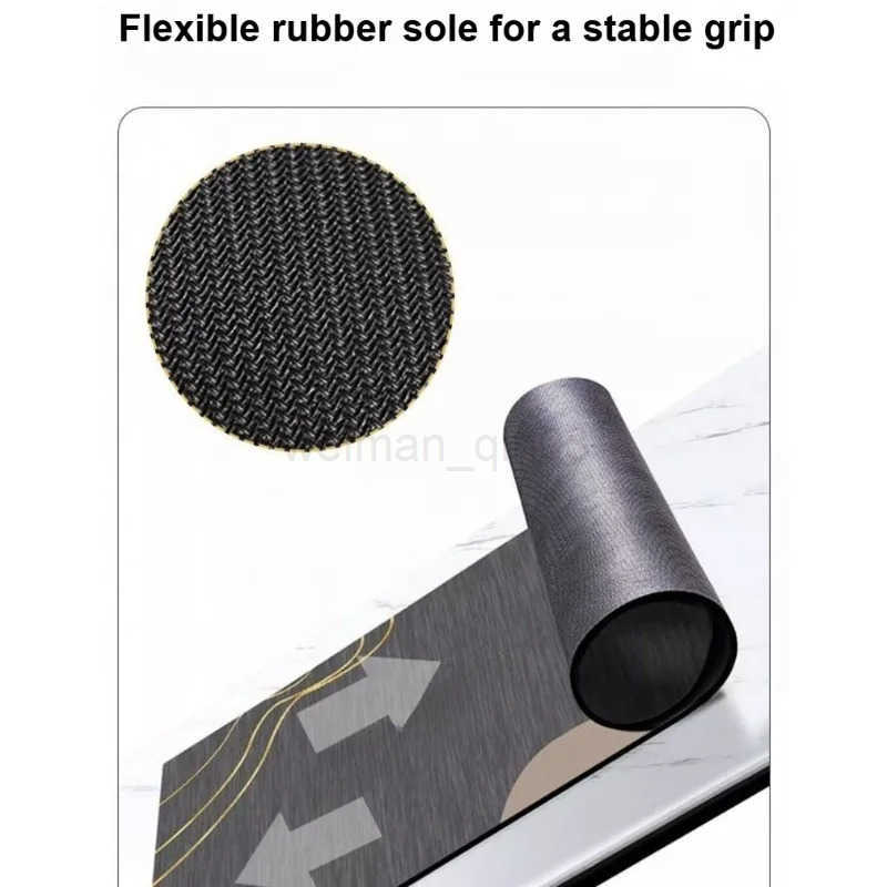 Soft diatomaceous earth bathroom high-tech water-absorbing mat simple home quick-dry foot mat H260316