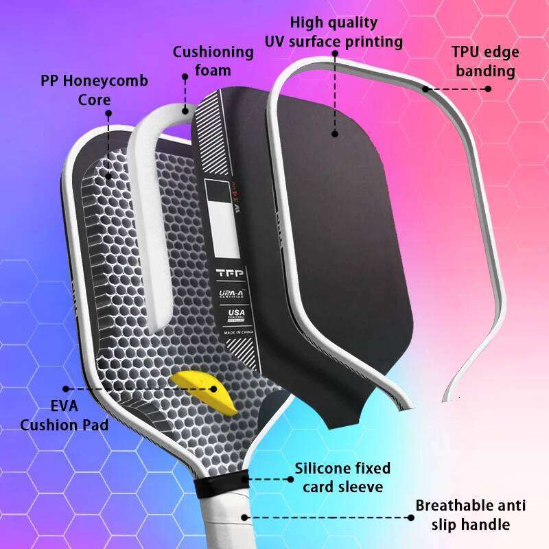 Perseus IV Paddle Ben Johns GEN 4 TFP Foam Core T700 Carbon Fiber Pickleball Rackets Increases Spin & Power 26Y0316