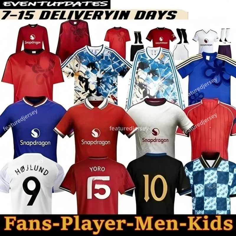 25 26 27 Manchest er United Soccer Jerseys GARNACHO HOJLUN MARTINEZ CASEMIRO UTD B. FERNANDES Football Shirt men Kit kids 2026 MAINOO ZIRKZEE Pre match icon jersey