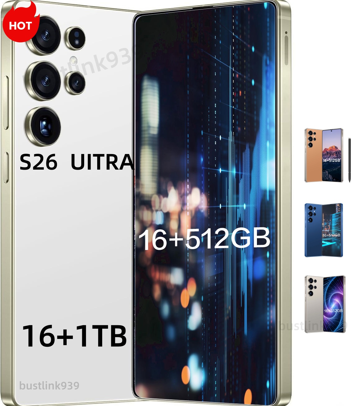 2026 NEW 5G S26 S25 Ultra Phone Unlocked English Touch Screen Phone Local Warehouse Android 14 Smartphone Camera Phone HD Display Face Recognition 1TB cellphone