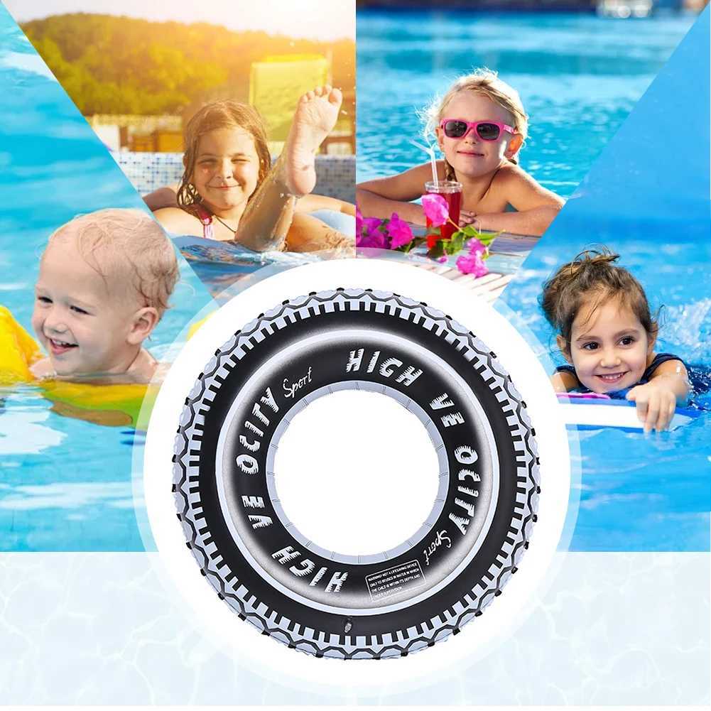 Inflatable Tire Tubes Swimming Pool Floats Adults Kids River Raft Floating Rings Car Themed Birthday Party Decoration Beach M260316