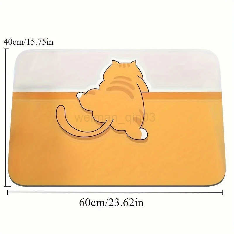 VIKAMA Cartoon Cute Pet Bathroom Carpet Absorbent Anti slip Bathroom Shower Room Anti slip Mat Home Decoration H260316