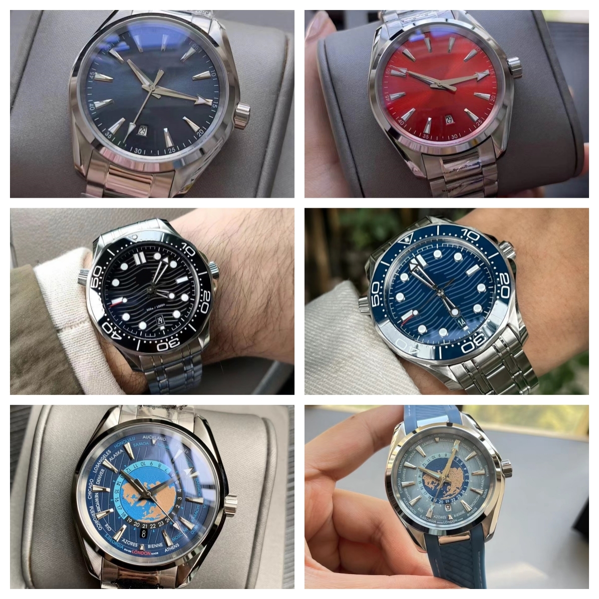 Men Watches Designer automatic watch Orologio impermeabile 150M 300M watches men High quality watch With Stainless Steel Rubber Mesh Strap Timepiece Fashion