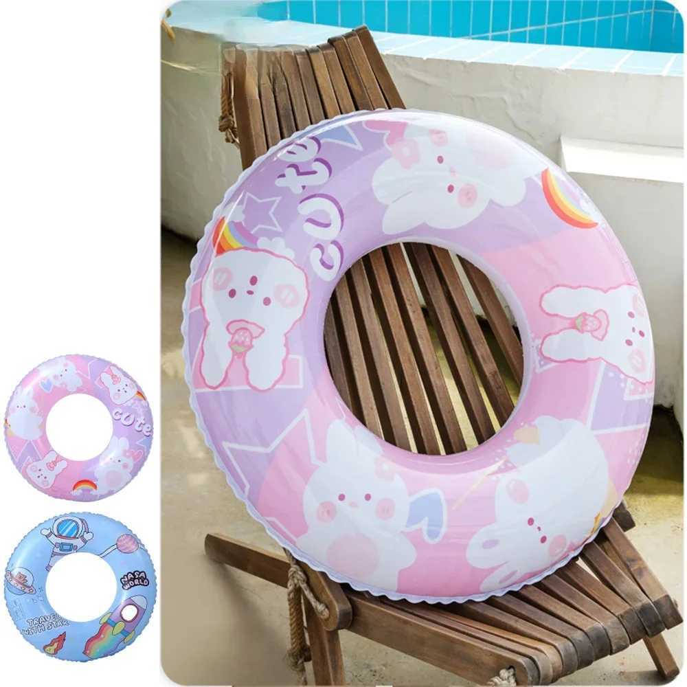 Cute Cartoon Rabbit Inflatable Pool Float Baby Swimming Ring Astronaut Swimming Circle Pool Party Toys M260316